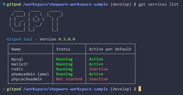 WebDev Services List